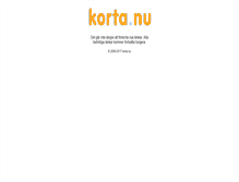 Tablet Screenshot of korta.nu
